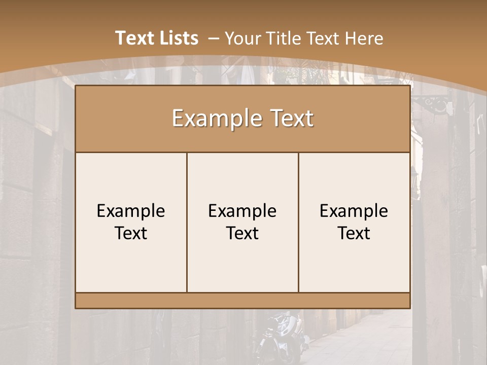 Tenement House In Barcelona. PowerPoint Template