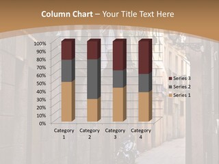 Tenement House In Barcelona. PowerPoint Template