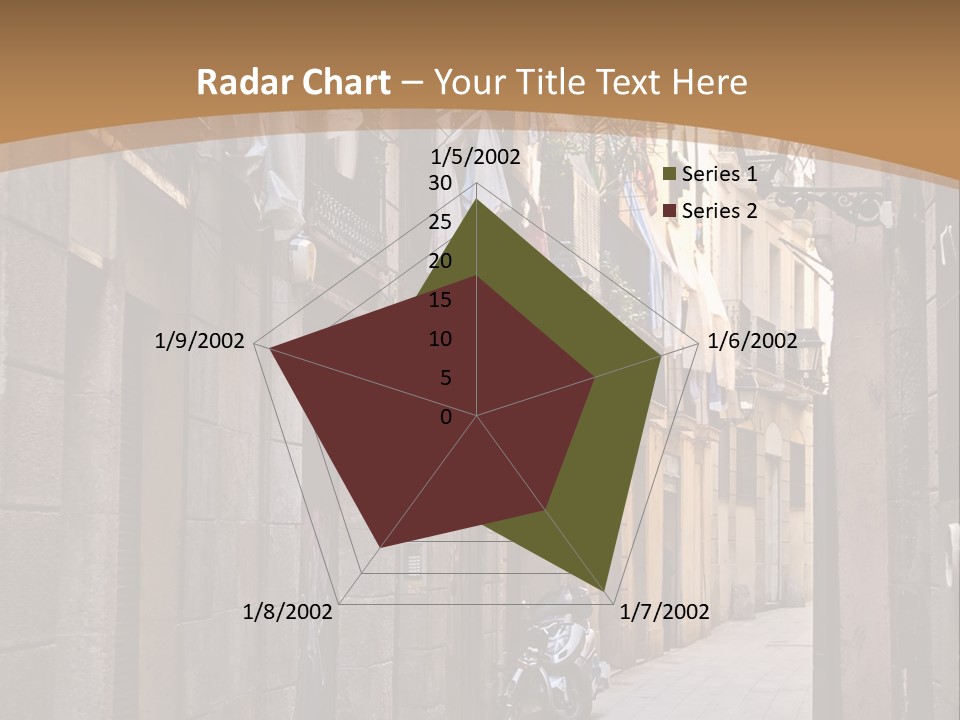 Tenement House In Barcelona. PowerPoint Template
