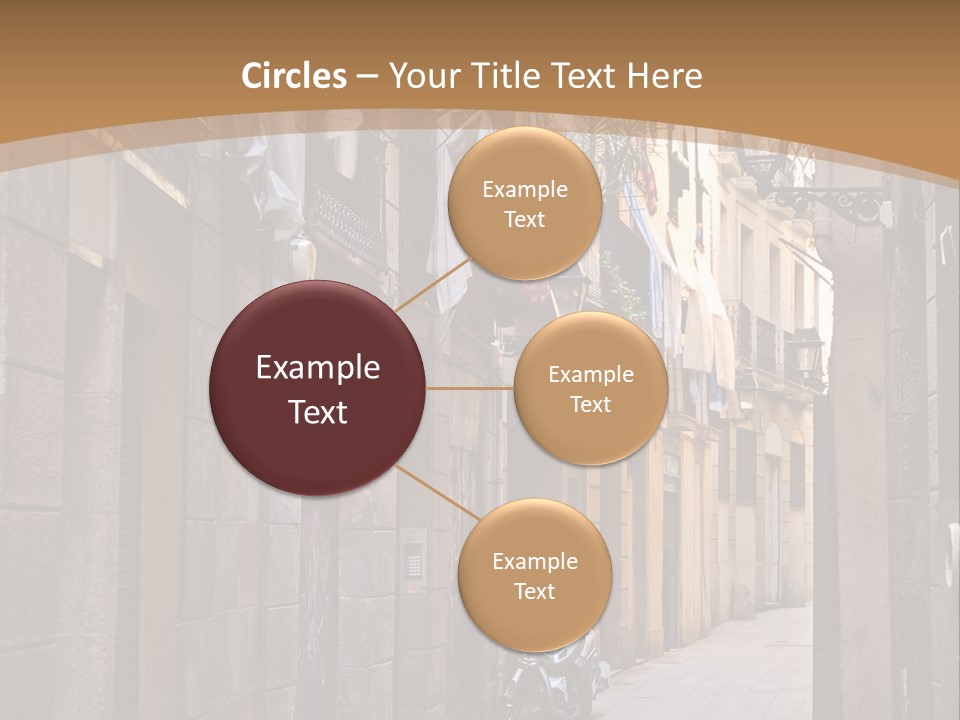 Tenement House In Barcelona. PowerPoint Template