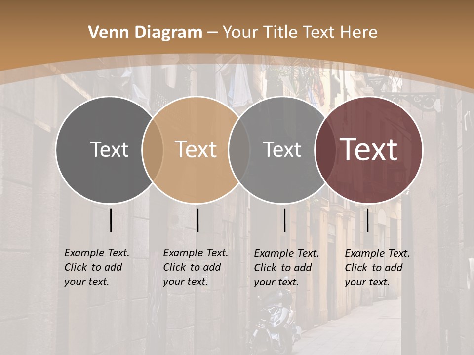 Tenement House In Barcelona. PowerPoint Template