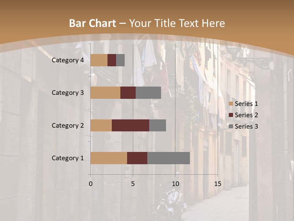 Tenement House In Barcelona. PowerPoint Template