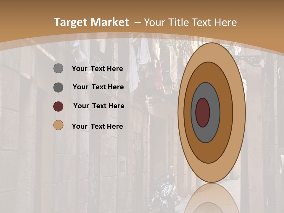 Tenement House In Barcelona. PowerPoint Template