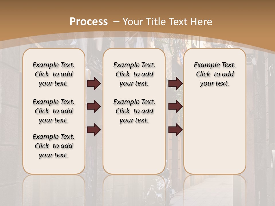 Tenement House In Barcelona. PowerPoint Template