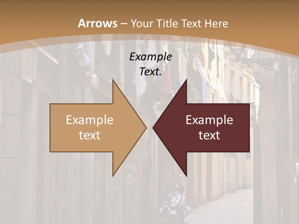 Tenement House In Barcelona. PowerPoint Template
