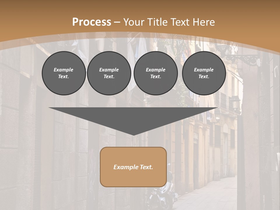 Tenement House In Barcelona. PowerPoint Template