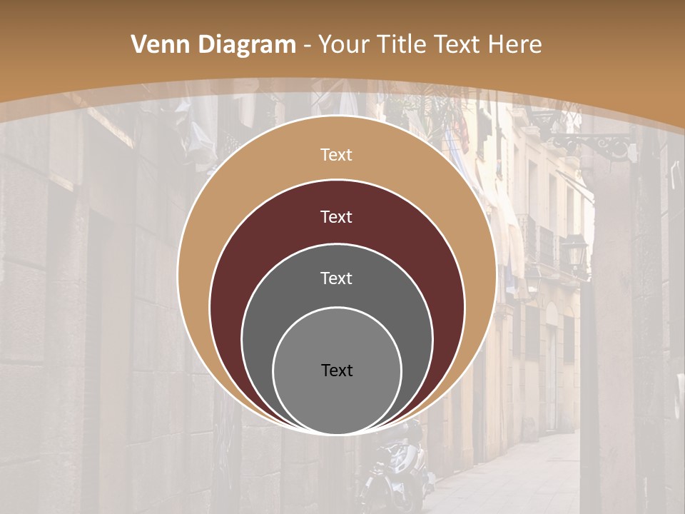 Tenement House In Barcelona. PowerPoint Template