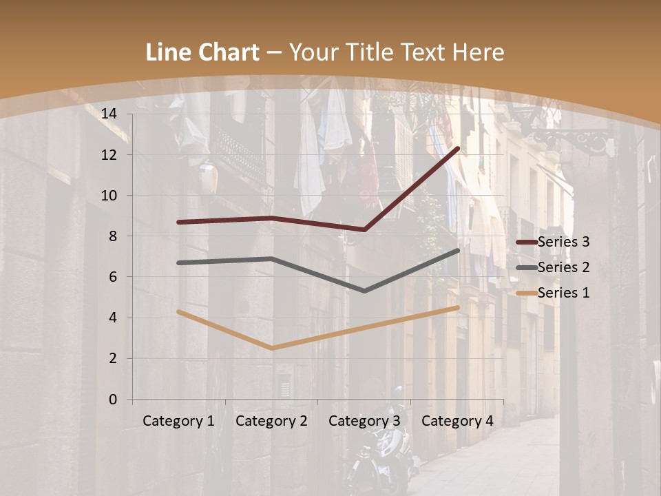 Tenement House In Barcelona. PowerPoint Template
