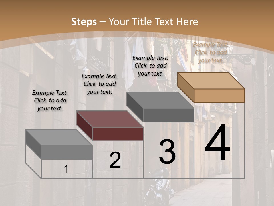 Tenement House In Barcelona. PowerPoint Template