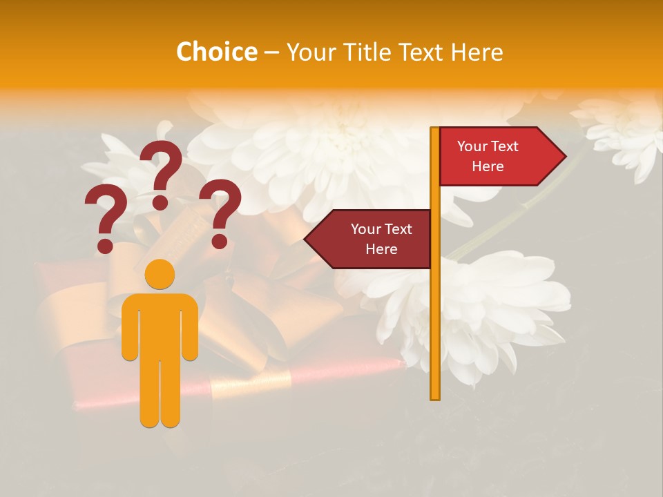 Flower And Gift PowerPoint Template