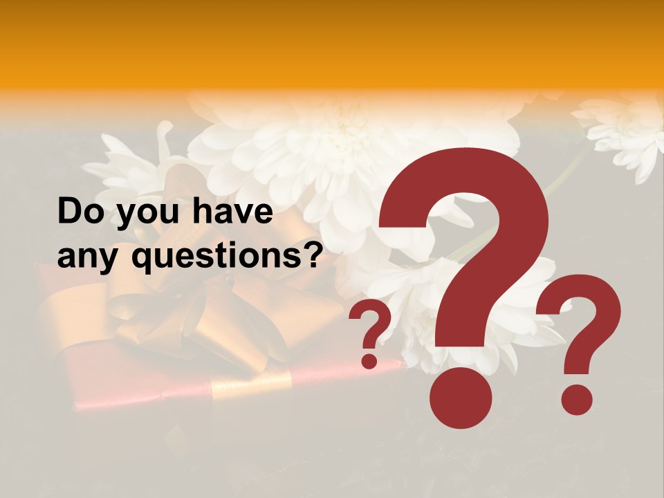 Flower And Gift PowerPoint Template