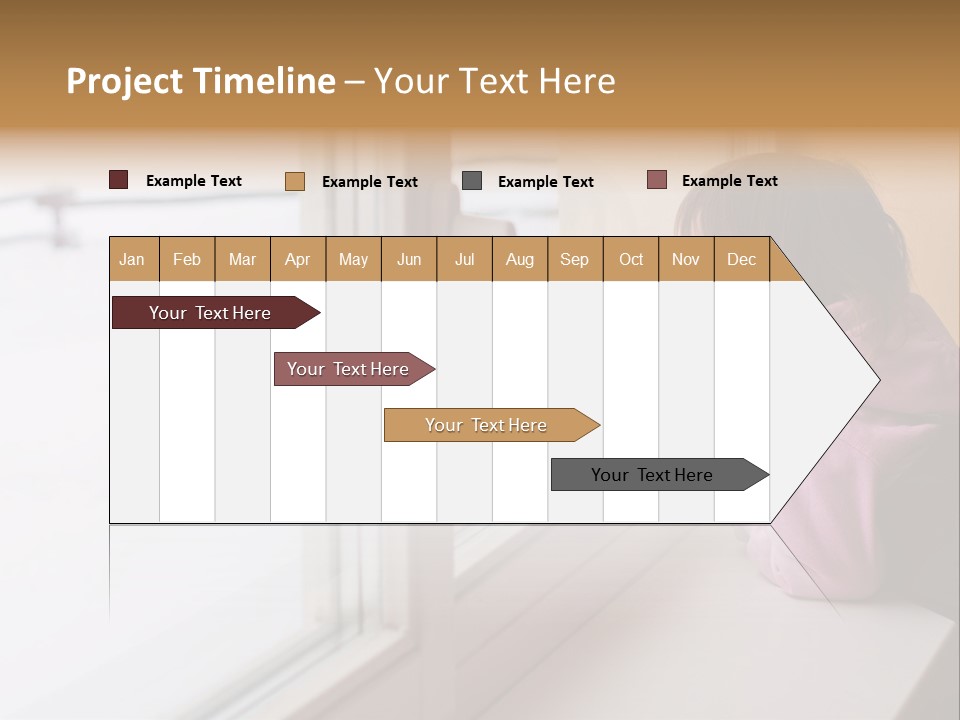 Little Beauty Girl Look Out Of The Window And Breathe On The Glass So That It Grow Misted. Winter. PowerPoint Template