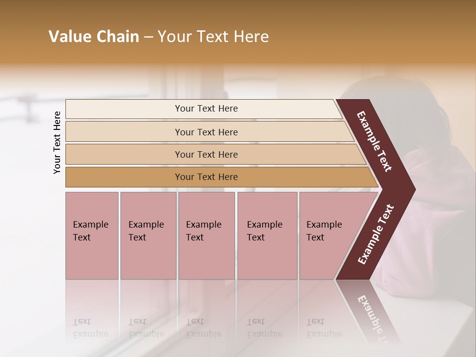 Little Beauty Girl Look Out Of The Window And Breathe On The Glass So That It Grow Misted. Winter. PowerPoint Template