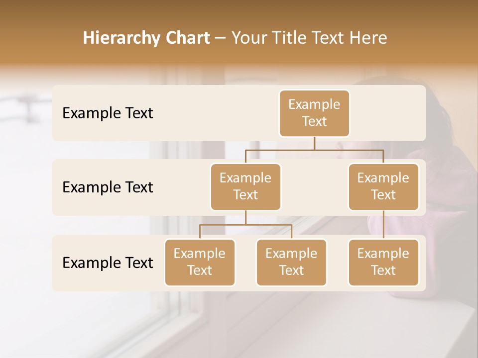 Little Beauty Girl Look Out Of The Window And Breathe On The Glass So That It Grow Misted. Winter. PowerPoint Template
