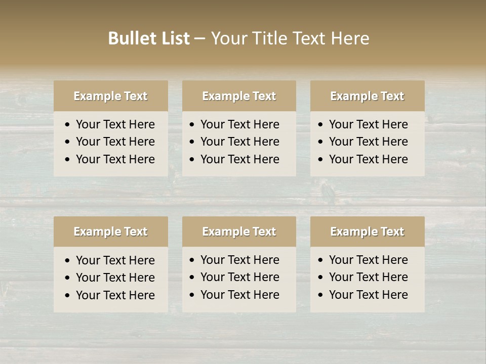 Fragment Of Old Green Peeled Paint Wooden Background PowerPoint Template