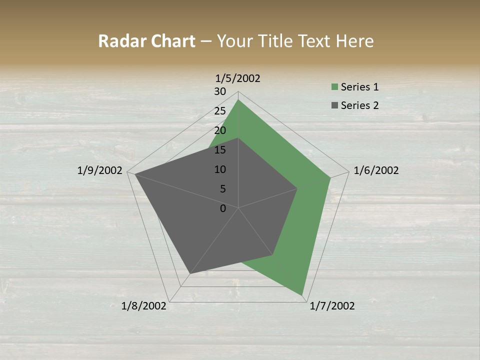 Fragment Of Old Green Peeled Paint Wooden Background PowerPoint Template