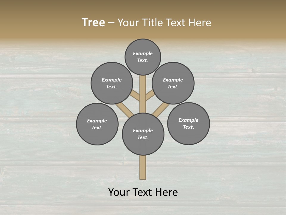 Fragment Of Old Green Peeled Paint Wooden Background PowerPoint Template