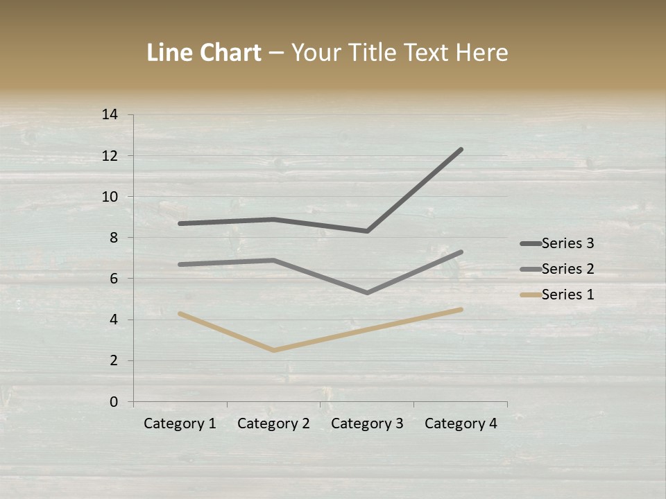 Fragment Of Old Green Peeled Paint Wooden Background PowerPoint Template