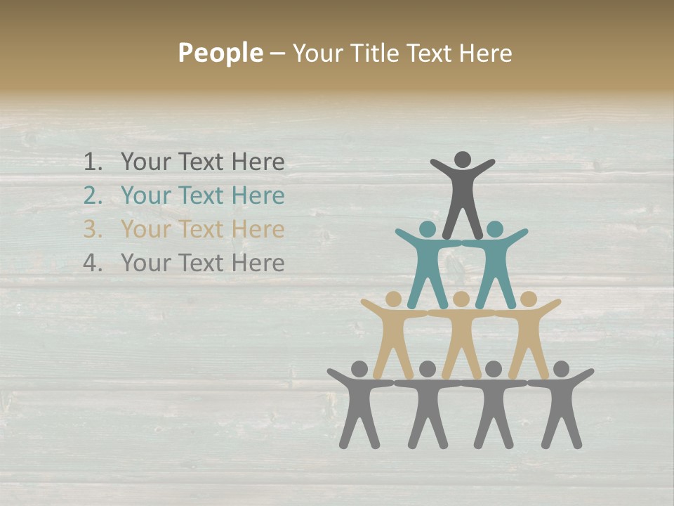 Fragment Of Old Green Peeled Paint Wooden Background PowerPoint Template