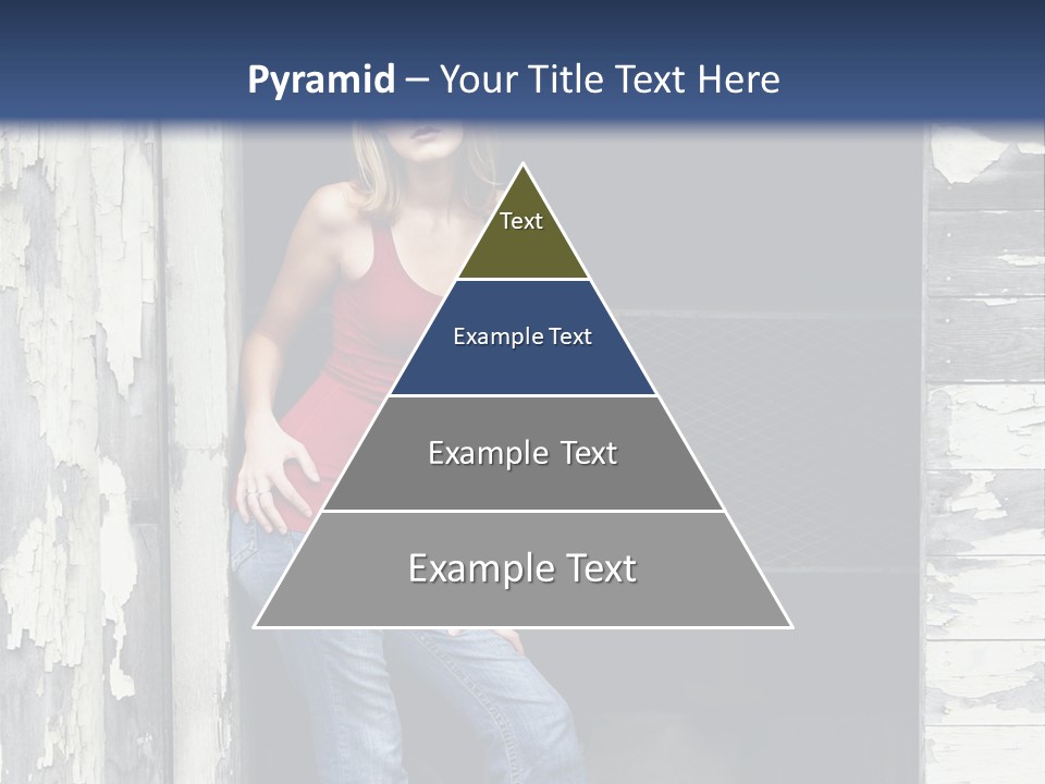 A Woman Standing In A Doorway Of A Building PowerPoint Template