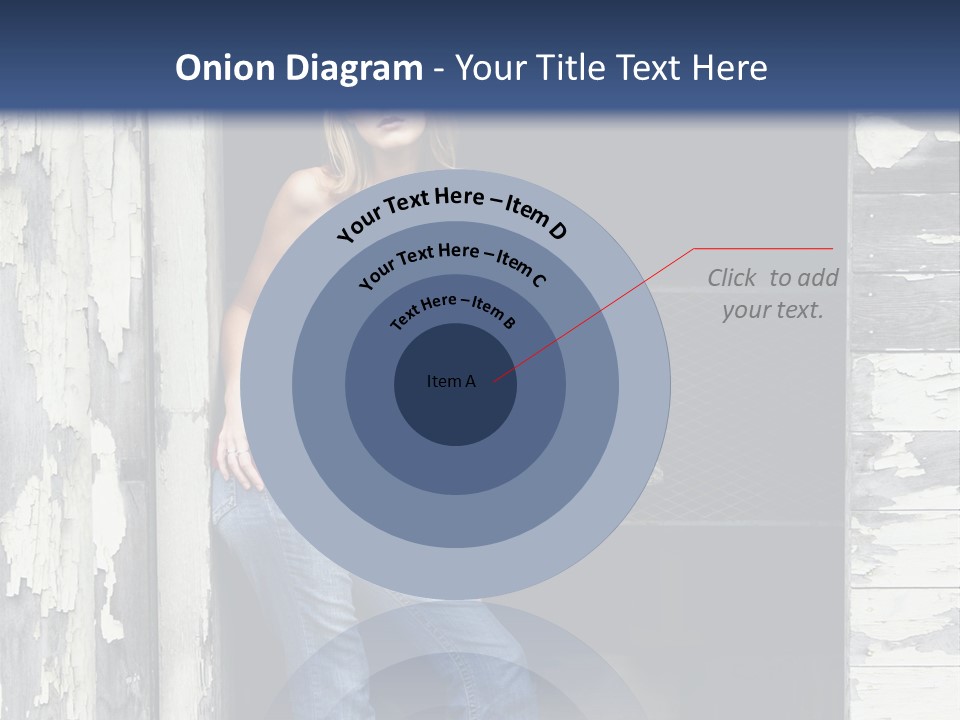 A Woman Standing In A Doorway Of A Building PowerPoint Template