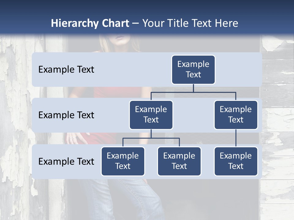 A Woman Standing In A Doorway Of A Building PowerPoint Template