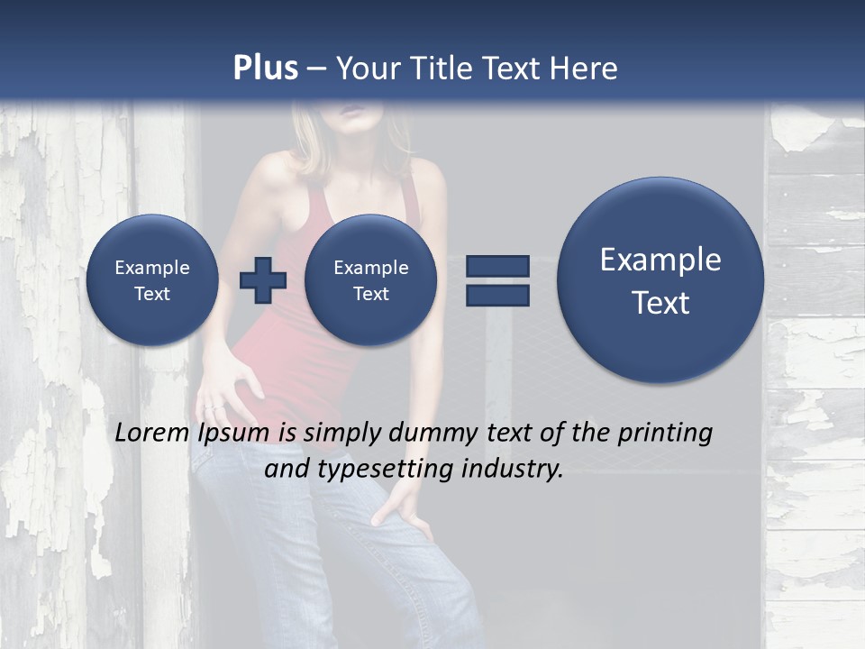 A Woman Standing In A Doorway Of A Building PowerPoint Template