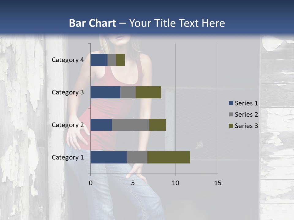 A Woman Standing In A Doorway Of A Building PowerPoint Template