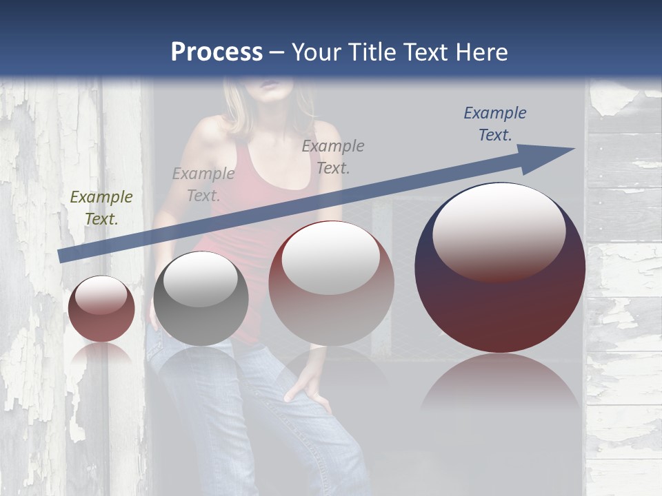 A Woman Standing In A Doorway Of A Building PowerPoint Template