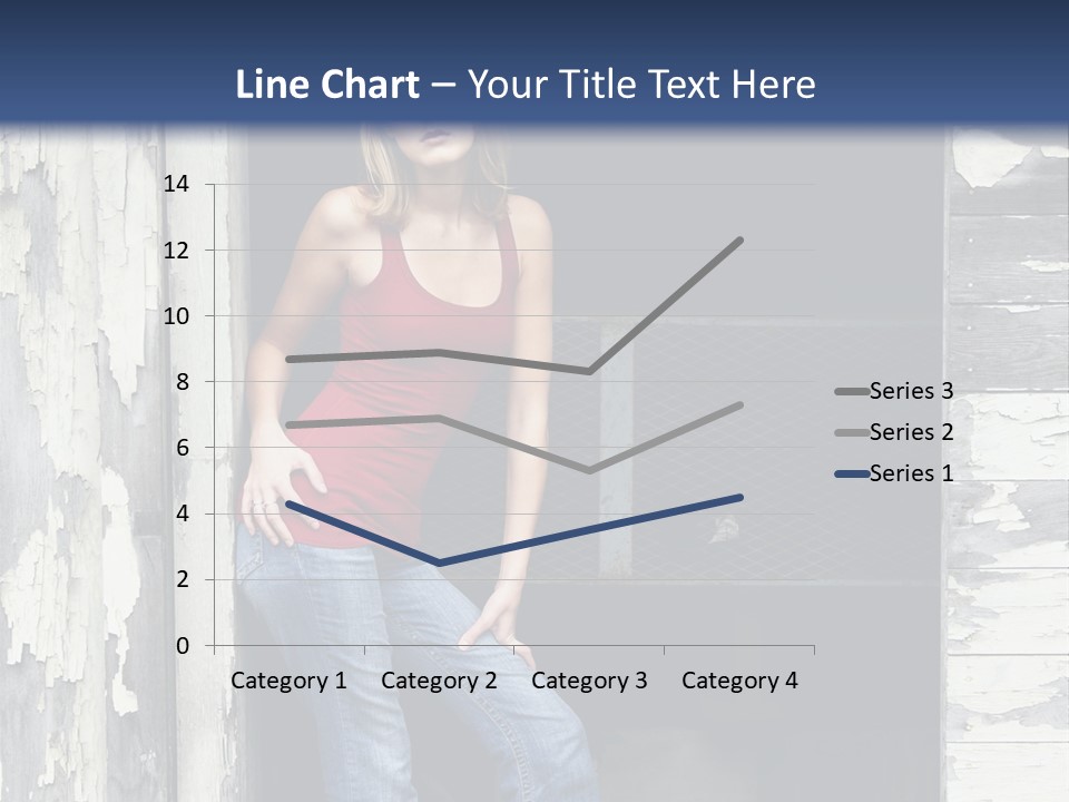 A Woman Standing In A Doorway Of A Building PowerPoint Template