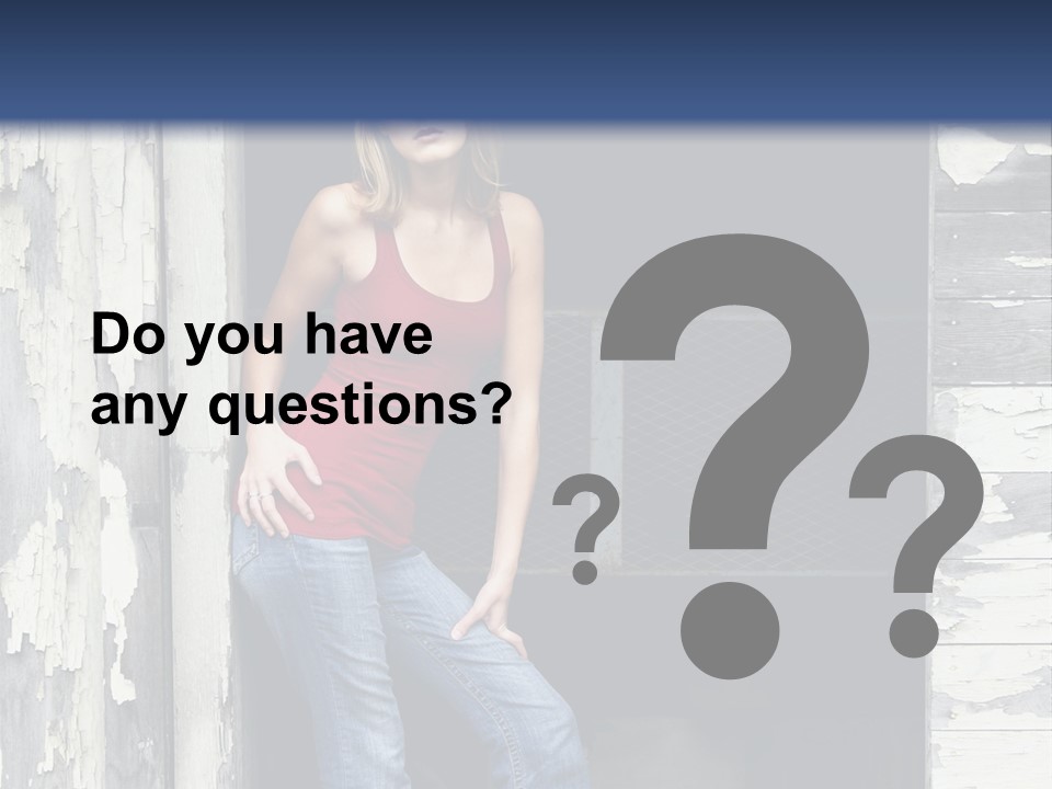 A Woman Standing In A Doorway Of A Building PowerPoint Template