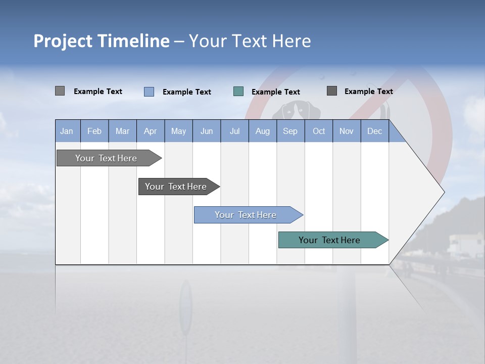 A Sign On A Beach Meaning Dogs Are Not Allowed PowerPoint Template
