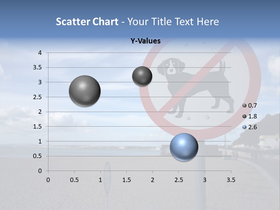 A Sign On A Beach Meaning Dogs Are Not Allowed PowerPoint Template