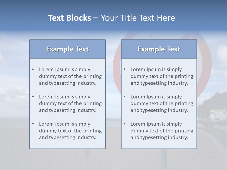A Sign On A Beach Meaning Dogs Are Not Allowed PowerPoint Template