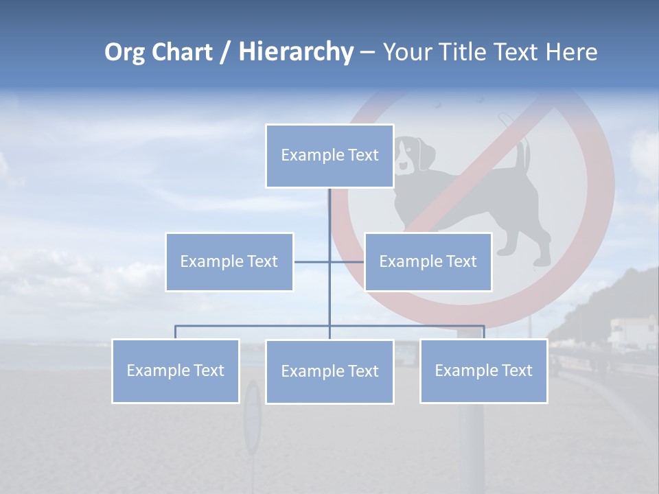 A Sign On A Beach Meaning Dogs Are Not Allowed PowerPoint Template