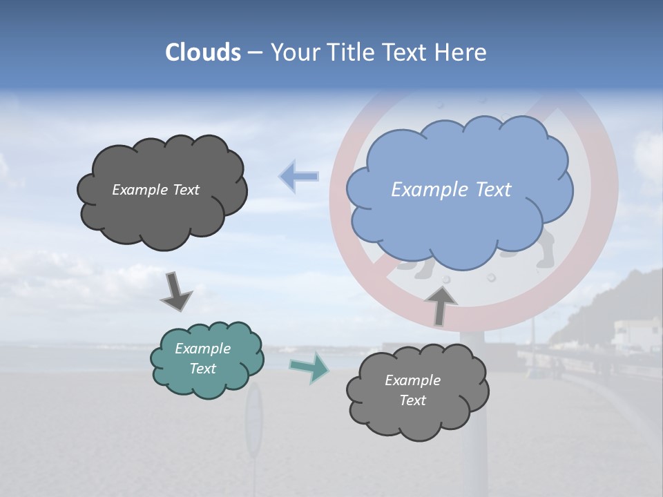 A Sign On A Beach Meaning Dogs Are Not Allowed PowerPoint Template