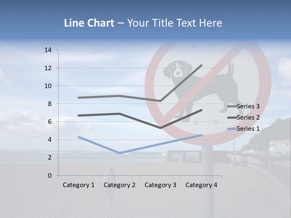 A Sign On A Beach Meaning Dogs Are Not Allowed PowerPoint Template