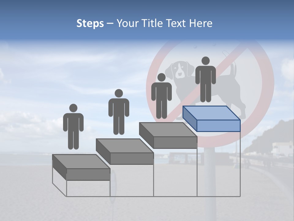 A Sign On A Beach Meaning Dogs Are Not Allowed PowerPoint Template