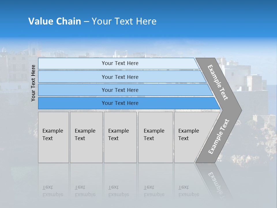 Cliff Village At Polignano A Mare, Bari, Apulia, Italy PowerPoint Template