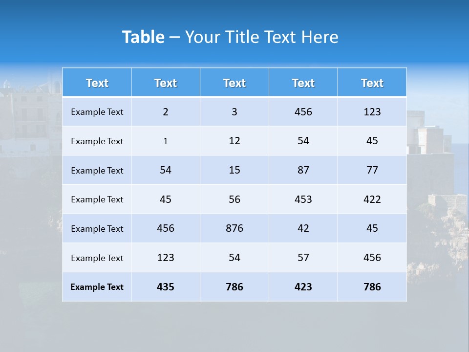 Cliff Village At Polignano A Mare, Bari, Apulia, Italy PowerPoint Template