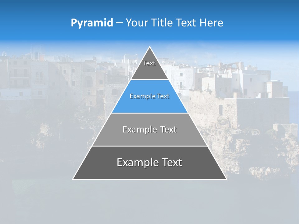 Cliff Village At Polignano A Mare, Bari, Apulia, Italy PowerPoint Template