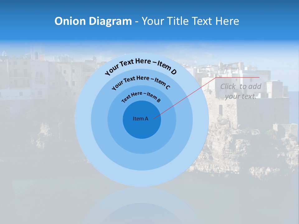 Cliff Village At Polignano A Mare, Bari, Apulia, Italy PowerPoint Template