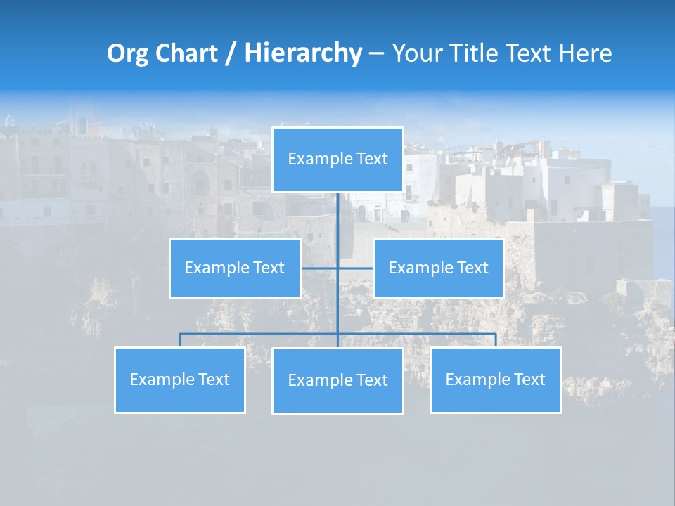 Cliff Village At Polignano A Mare, Bari, Apulia, Italy PowerPoint Template