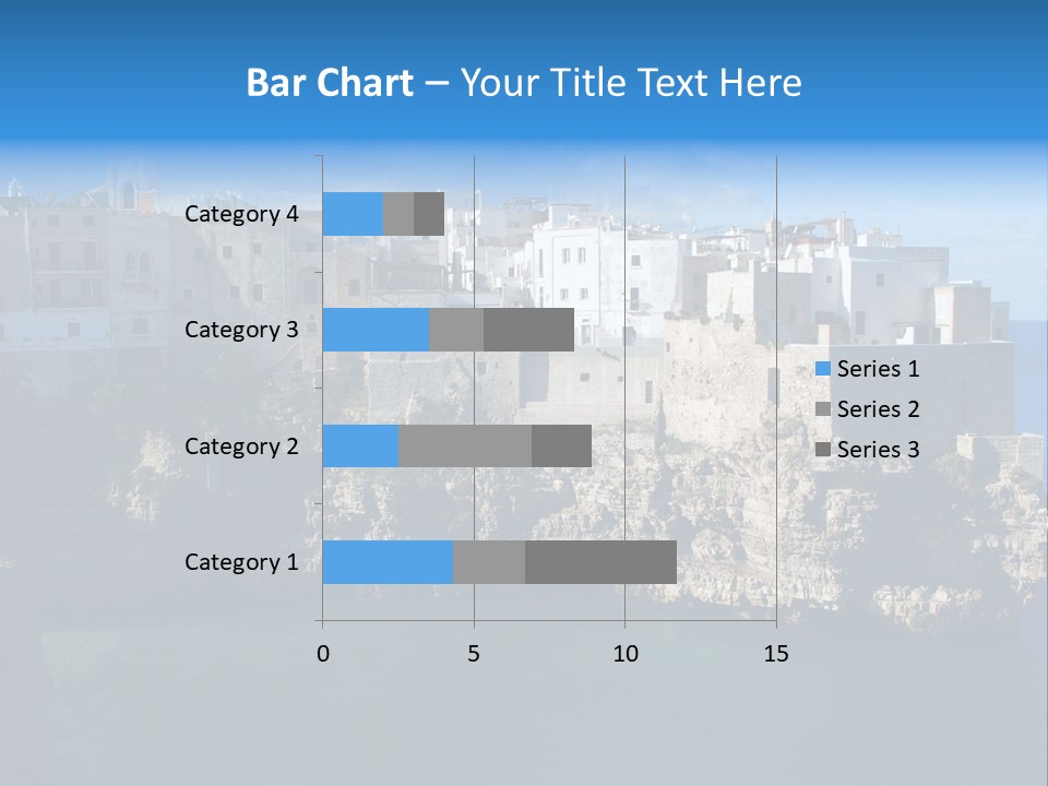 Cliff Village At Polignano A Mare, Bari, Apulia, Italy PowerPoint Template
