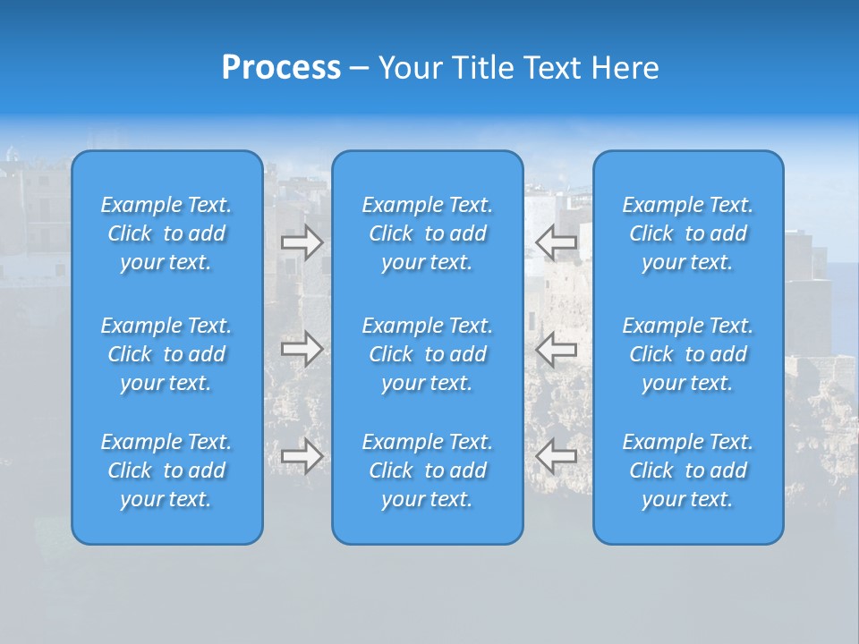 Cliff Village At Polignano A Mare, Bari, Apulia, Italy PowerPoint Template