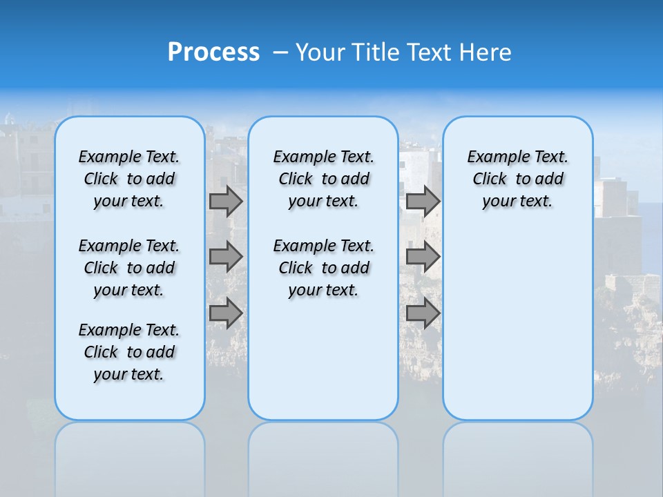 Cliff Village At Polignano A Mare, Bari, Apulia, Italy PowerPoint Template