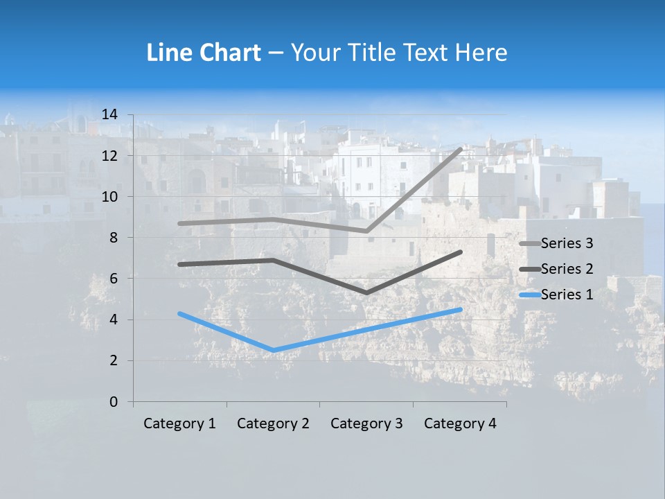 Cliff Village At Polignano A Mare, Bari, Apulia, Italy PowerPoint Template