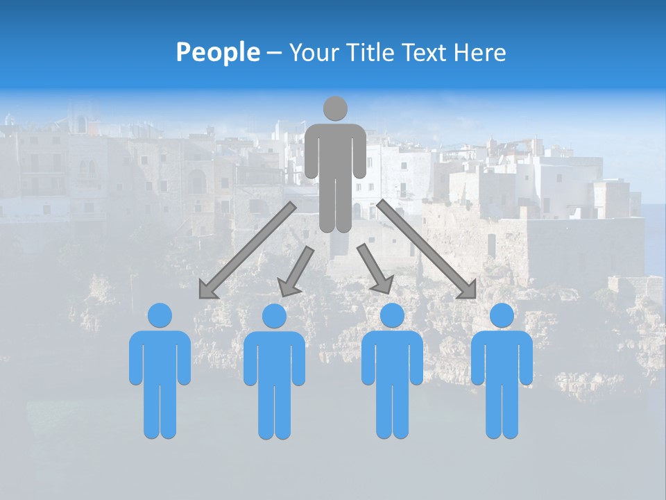 Cliff Village At Polignano A Mare, Bari, Apulia, Italy PowerPoint Template