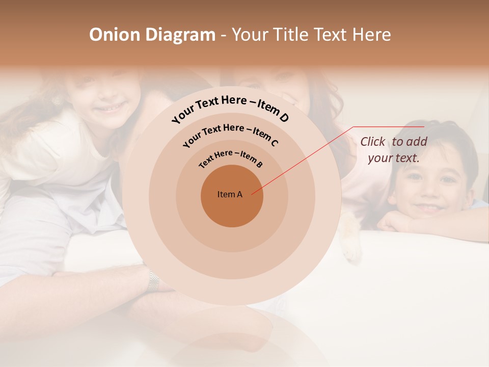 Portrait Of Siblings And Their Parents With Cute Cat Looking At Camera PowerPoint Template