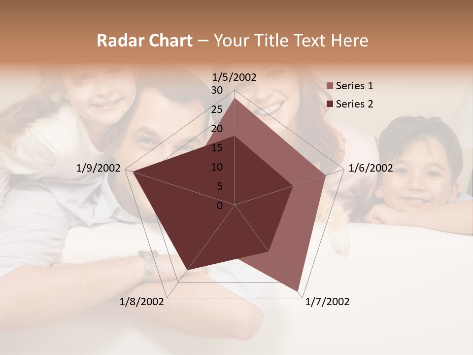 Portrait Of Siblings And Their Parents With Cute Cat Looking At Camera PowerPoint Template